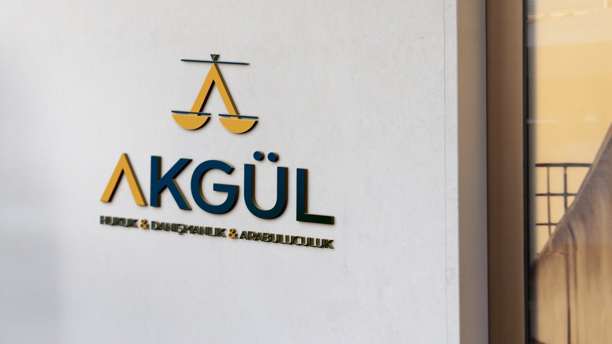 Akgül Hukuk logosu — tabela