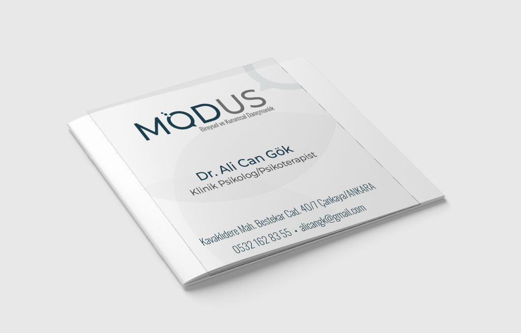 Modus kartvizit — ön ve arka