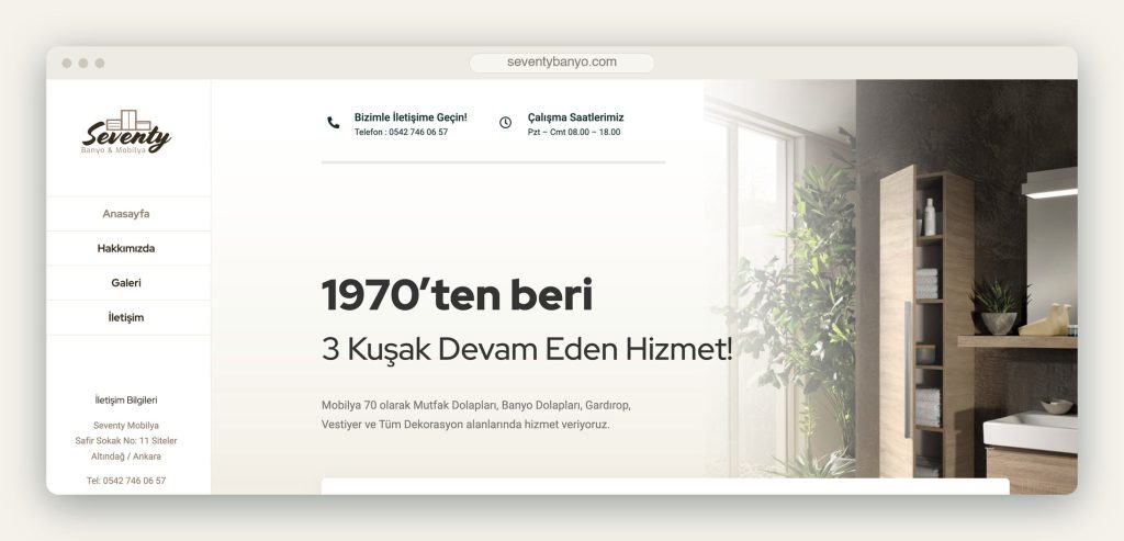 Seventy Banyo & Mobilya