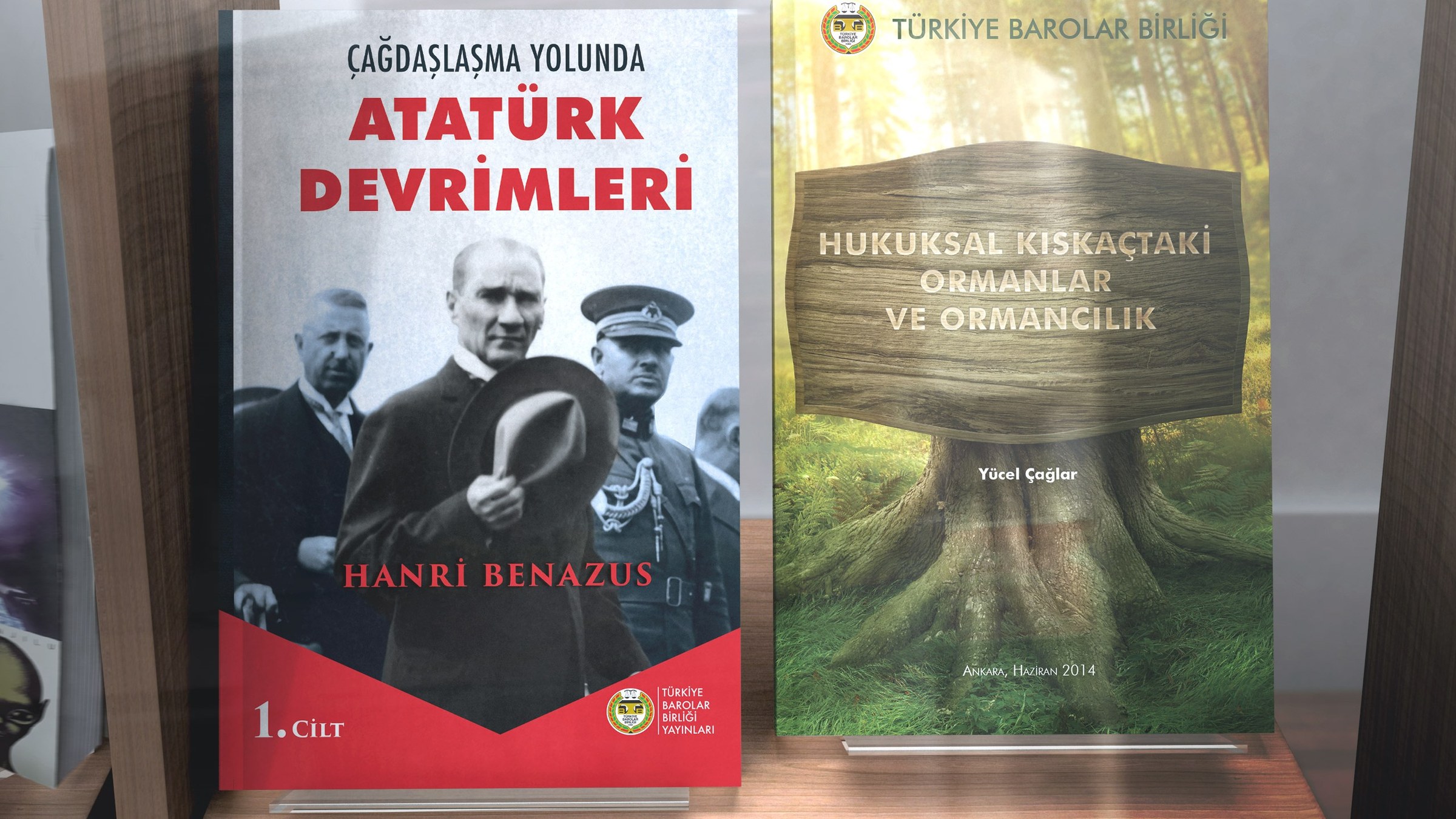 TBB kitap kapakları — kitabevi rafında