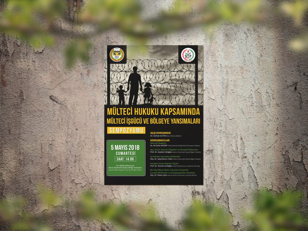 Mülteci hukuku semineri afişi