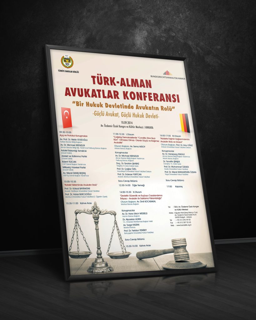 Türk-Alman Avukatlar Konferansı afişi