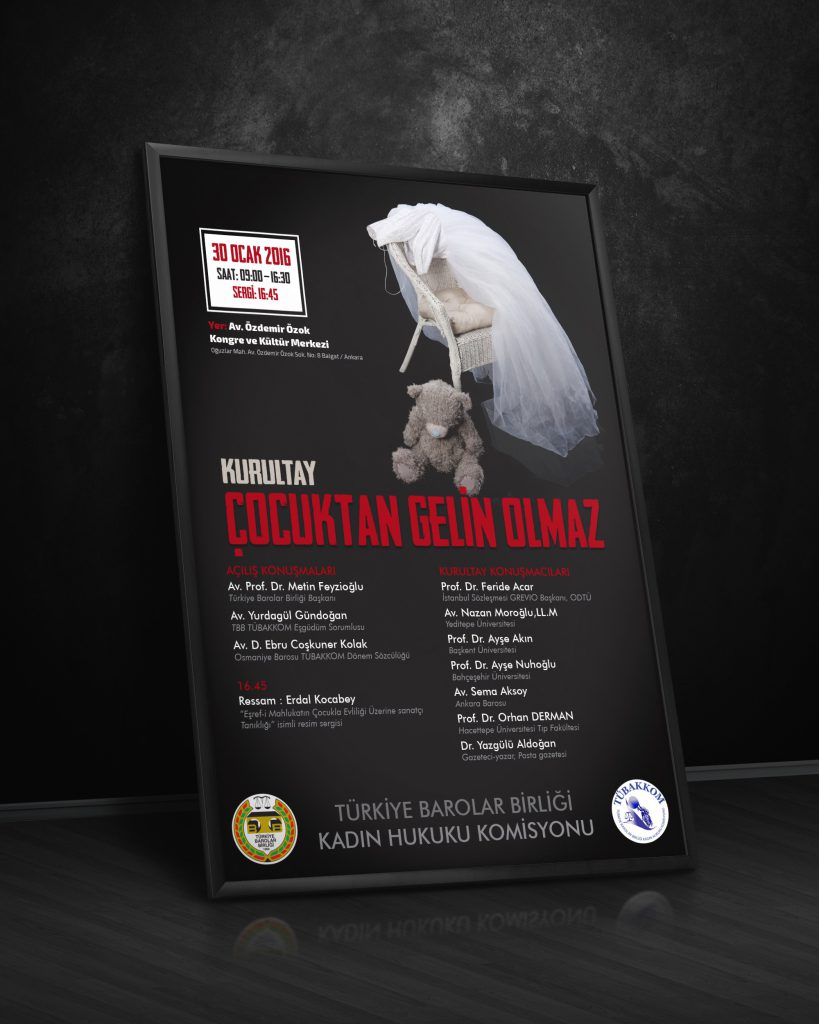 Çocuktan Gelin Olmaz — kurultay afişi